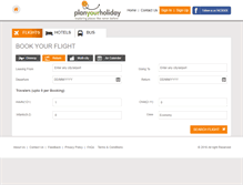 Tablet Screenshot of planyourholiday.com